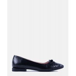 Zapato plano Canada 001 negro