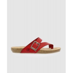 Sandalia plana Ibiza 013 rojo