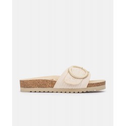 Sandalia plana Noja 002 blanco
