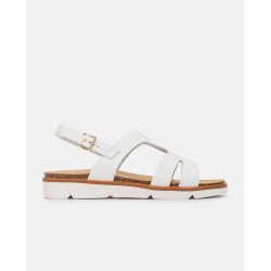 Sandalia plana KIWI-123 blanco