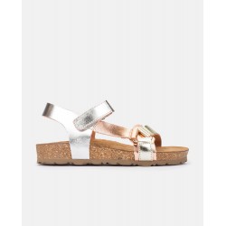 Sandalia plana ONS-118 dorado