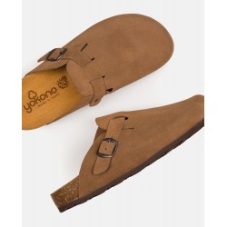 Zapato plano ZUECO-599 marrón