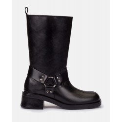 Bota plana SPA-003 NEGRO