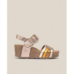 Sandalia cuña Bari 304 rosa