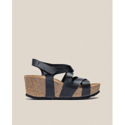 Sandalia cuña Bari 303 negro