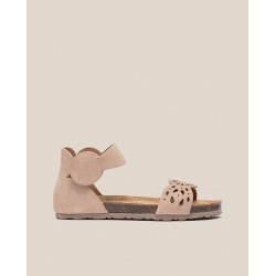 Sandalia plana Villa 086 beige