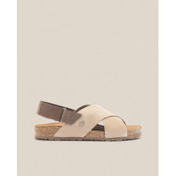 Sandalia plana Jerba 134 beige