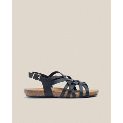 Sandalia plana Ibiza 175 negro