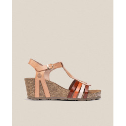 Sandalia cuña Cadiz 301 beige