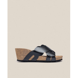 Sandalia cuña Cadiz 300 negro