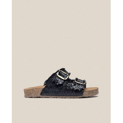 Sandalia plana Jerba 143 negro